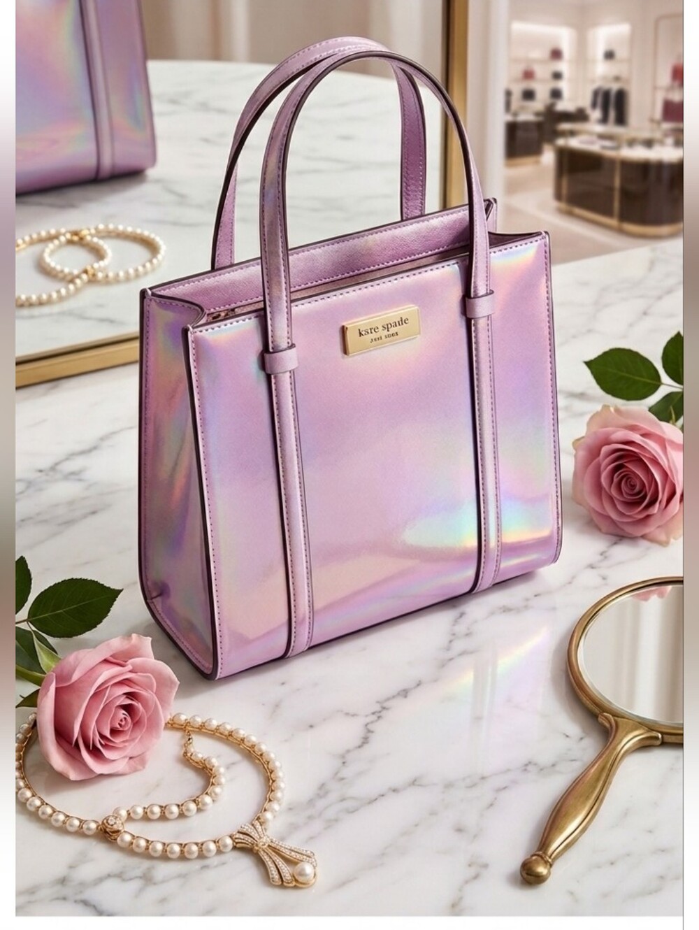 Kate Spade New York Kenzie Quartz Pink Women's Small Tote Purse - Picture 12 of 12